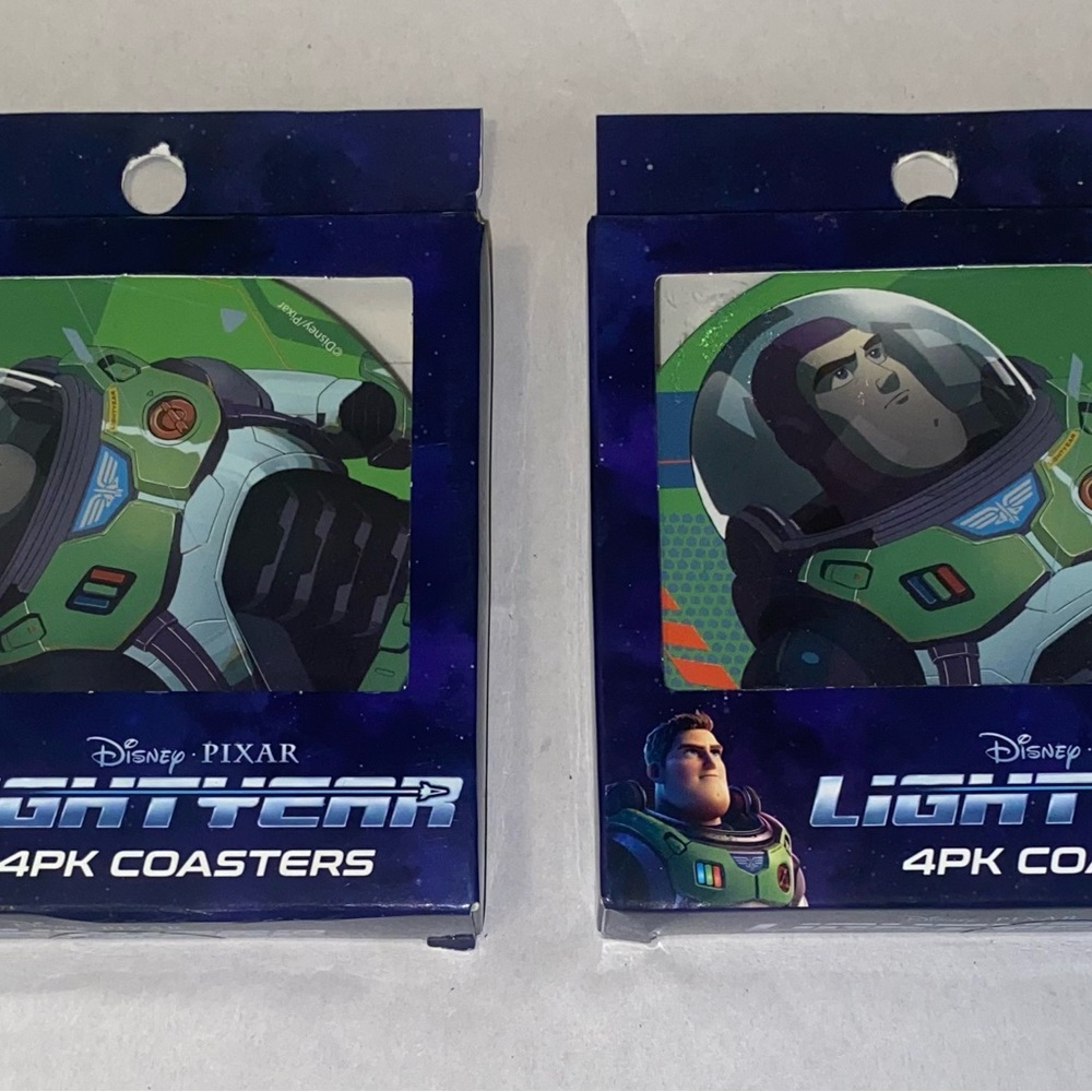 Disney Buzz Lightyear Coasters - Green and Blue